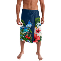 Guam Map Latte Stone Lavalava Hibiscus Floral Coastal Landscape TS04 Blue Red - Polynesian Pride