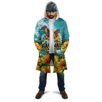 Personalized Hawaii 60th Birthday Eagle Cloak Tropical Sunset Beach Hibiscus Ocean Wave