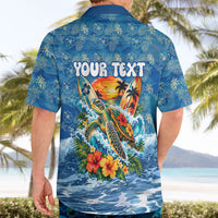 Personalized Hawaii 60th Birthday Sea Turtle Hawaiian Shirt Tropical Ocean Wave Floral Surfboard TS04 - Polynesian Pride