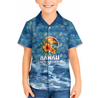 Personalized Hawaii 60th Birthday Sea Turtle Hawaiian Shirt Tropical Ocean Wave Floral Surfboard TS04 - Polynesian Pride