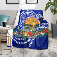 50th Anniversary Wedding Polynesian Blanket Mom And Dad Floral Tribal Jubilee Tropical TS04 - Polynesian Pride