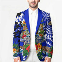 50th Anniversary Wedding Polynesian Blazer Mom And Dad Floral Tribal Jubilee Tropical TS04 - Polynesian Pride