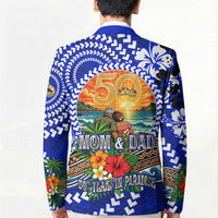 50th Anniversary Wedding Polynesian Blazer Mom And Dad Floral Tribal Jubilee Tropical TS04 - Polynesian Pride