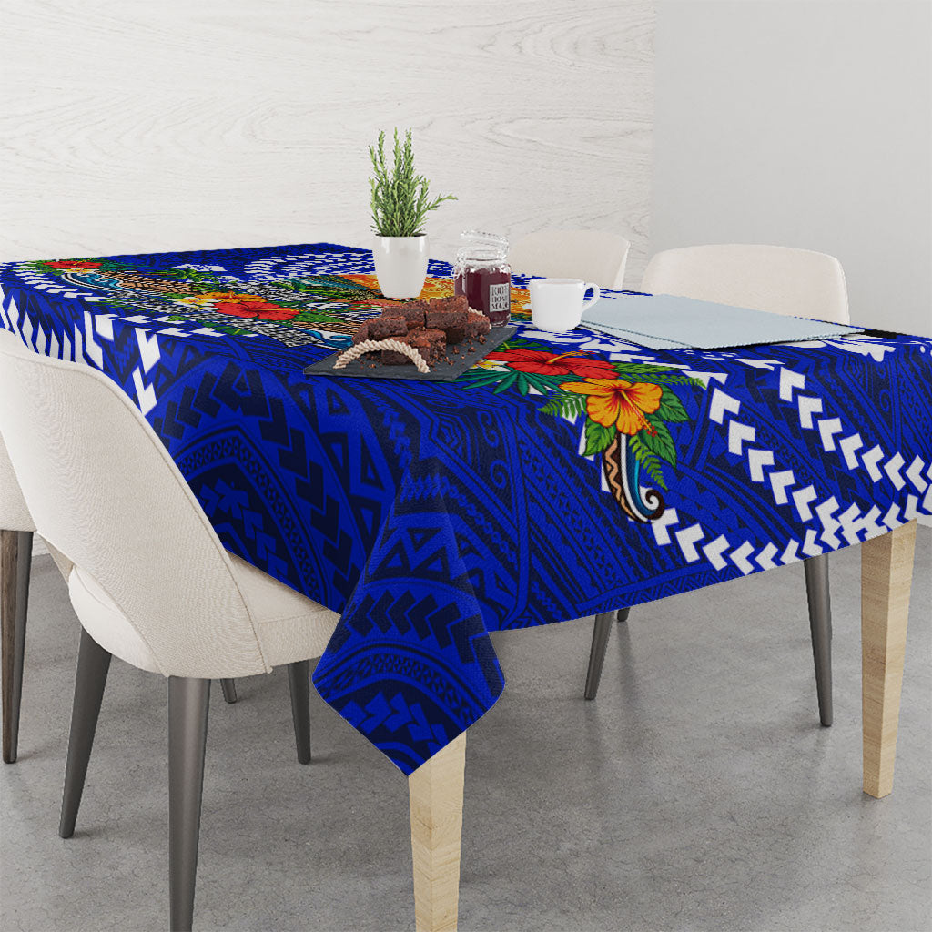 50th Anniversary Wedding Polynesian Tablecloth Mom And Dad Floral Tribal Jubilee Tropical TS04 - Polynesian Pride