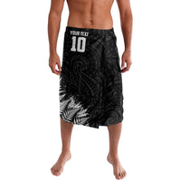 Personalized New Zealand Kiwi Bird Lavalava Grunge Maori Tribal Pattern Silver Fern