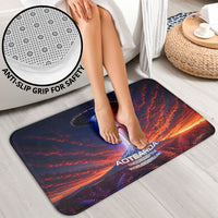 New Zealand Aotearoa Kiwi UFO Bathroom Set Sci-Fi Galaxy Sunset Sky Tower And Mountain