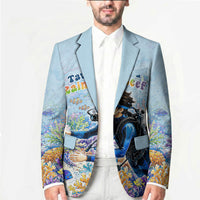 Fiji Taveuni Rainbow Reef Blazer Scuba Diver Vibrant Undersea Coral Garden Watercolor
