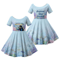 Fiji Taveuni Rainbow Reef Family Matching Summer Maxi Dress and Hawaiian Shirt Scuba Diver Vibrant Undersea Coral Garden Watercolor