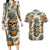 Pineapple Skull Couples Matching Long Sleeve Bodycon Dress and Hawaiian Shirt Summer Paradise TS04 - Polynesian Pride