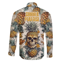 Pineapple Skull Family Matching Off Shoulder Short Dress and Hawaiian Shirt Summer Paradise TS04 - Polynesian Pride