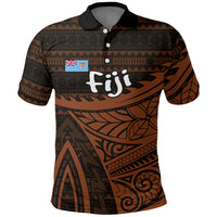 Straight Outta Kadavu Fiji Polo Shirt Tribal Polynesian Tattoo Coat Of Arms Flag