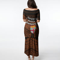 Straight Outta Kadavu Fiji Puletasi Tribal Polynesian Tattoo Coat Of Arms Flag