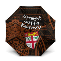 Straight Outta Kadavu Fiji Umbrella Tribal Polynesian Tattoo Coat Of Arms Flag