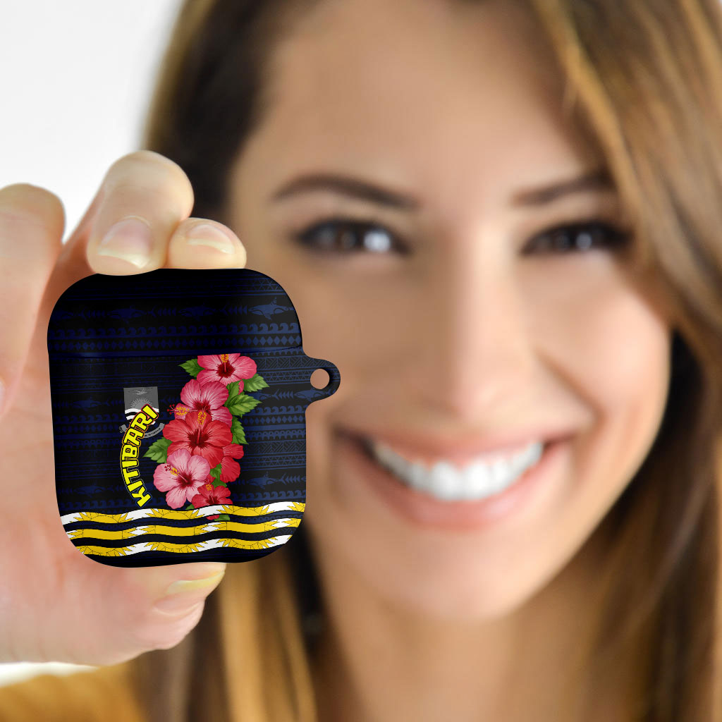 Kiribati AirPods Case Tropical Pink Hibiscus Flowers Polynesian Tribal TS04 - Polynesian Pride