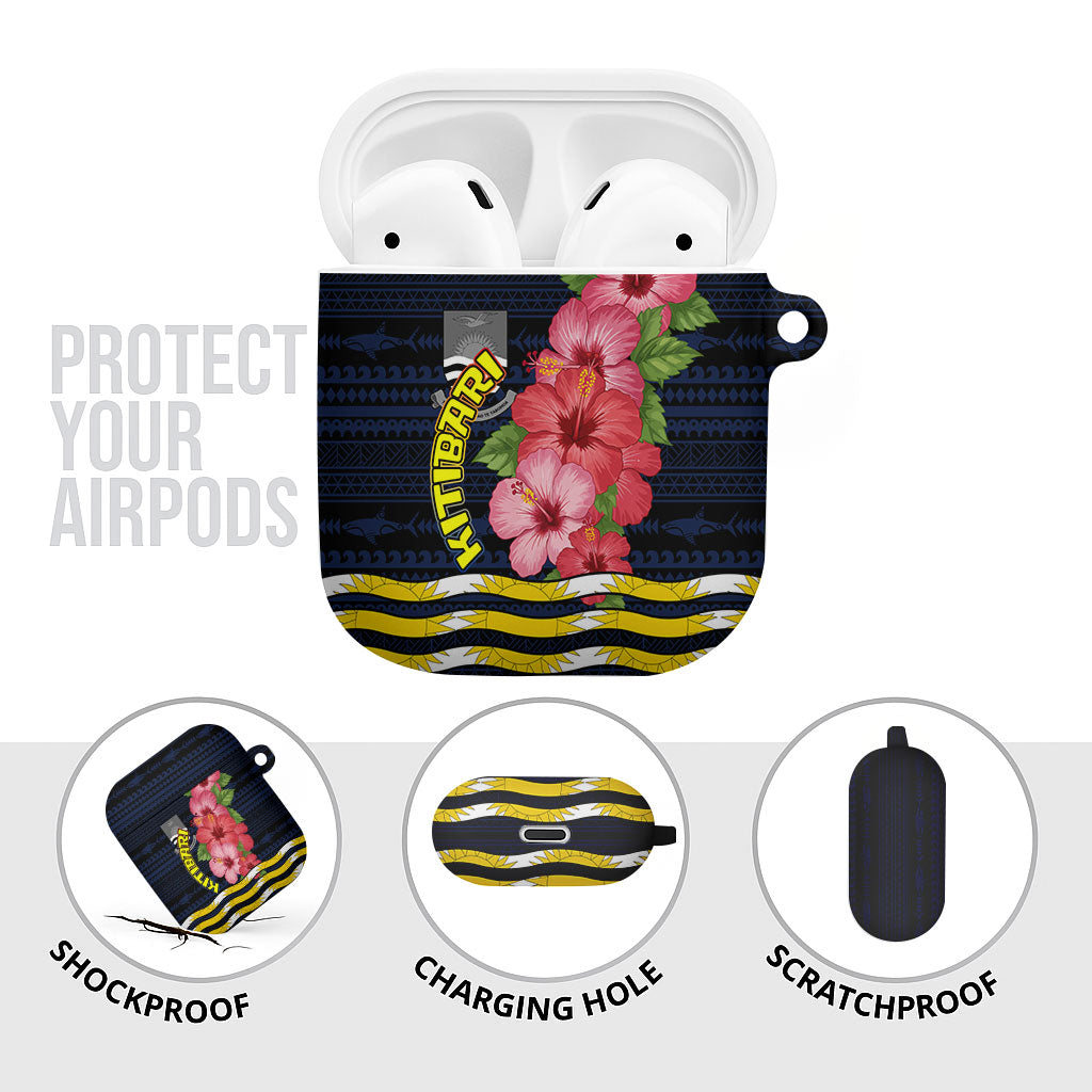 Kiribati AirPods Case Tropical Pink Hibiscus Flowers Polynesian Tribal TS04 - Polynesian Pride