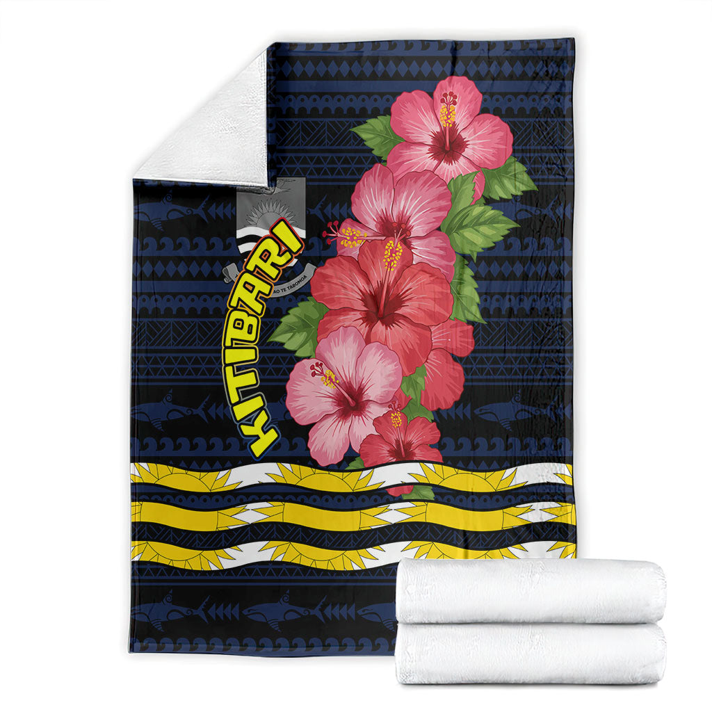 Kiribati Blanket Tropical Pink Hibiscus Flowers Polynesian Tribal TS04 - Polynesian Pride