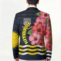 Kiribati Blazer Tropical Pink Hibiscus Flowers Polynesian Tribal TS04 - Polynesian Pride