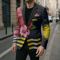 Kiribati Blazer Tropical Pink Hibiscus Flowers Polynesian Tribal TS04 - Polynesian Pride