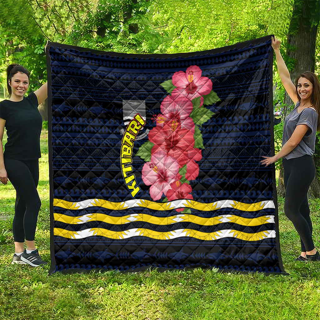 Kiribati Quilt Tropical Pink Hibiscus Flowers Polynesian Tribal TS04 - Polynesian Pride