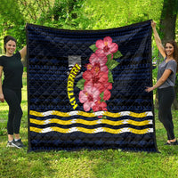 Kiribati Quilt Tropical Pink Hibiscus Flowers Polynesian Tribal TS04 - Polynesian Pride