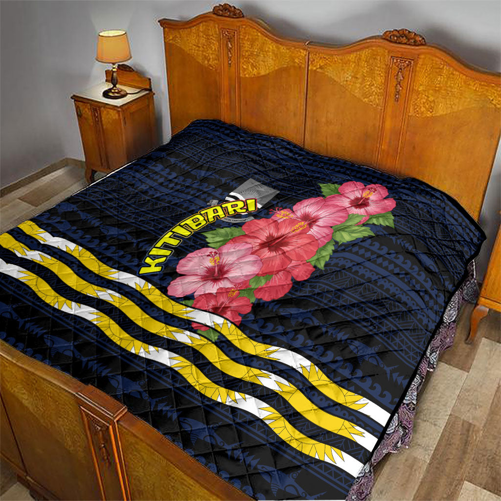 Kiribati Quilt Tropical Pink Hibiscus Flowers Polynesian Tribal TS04 - Polynesian Pride