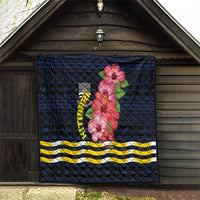 Kiribati Quilt Tropical Pink Hibiscus Flowers Polynesian Tribal TS04 - Polynesian Pride
