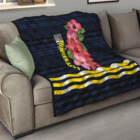 Kiribati Quilt Tropical Pink Hibiscus Flowers Polynesian Tribal TS04 - Polynesian Pride