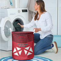 Wallis And Futuna Laundry Basket Polynesian Tattoo Flag Map