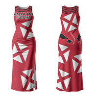 Wallis And Futuna Couples Matching Tank Maxi Dress and Hawaiian Shirt Polynesian Tattoo Flag Map