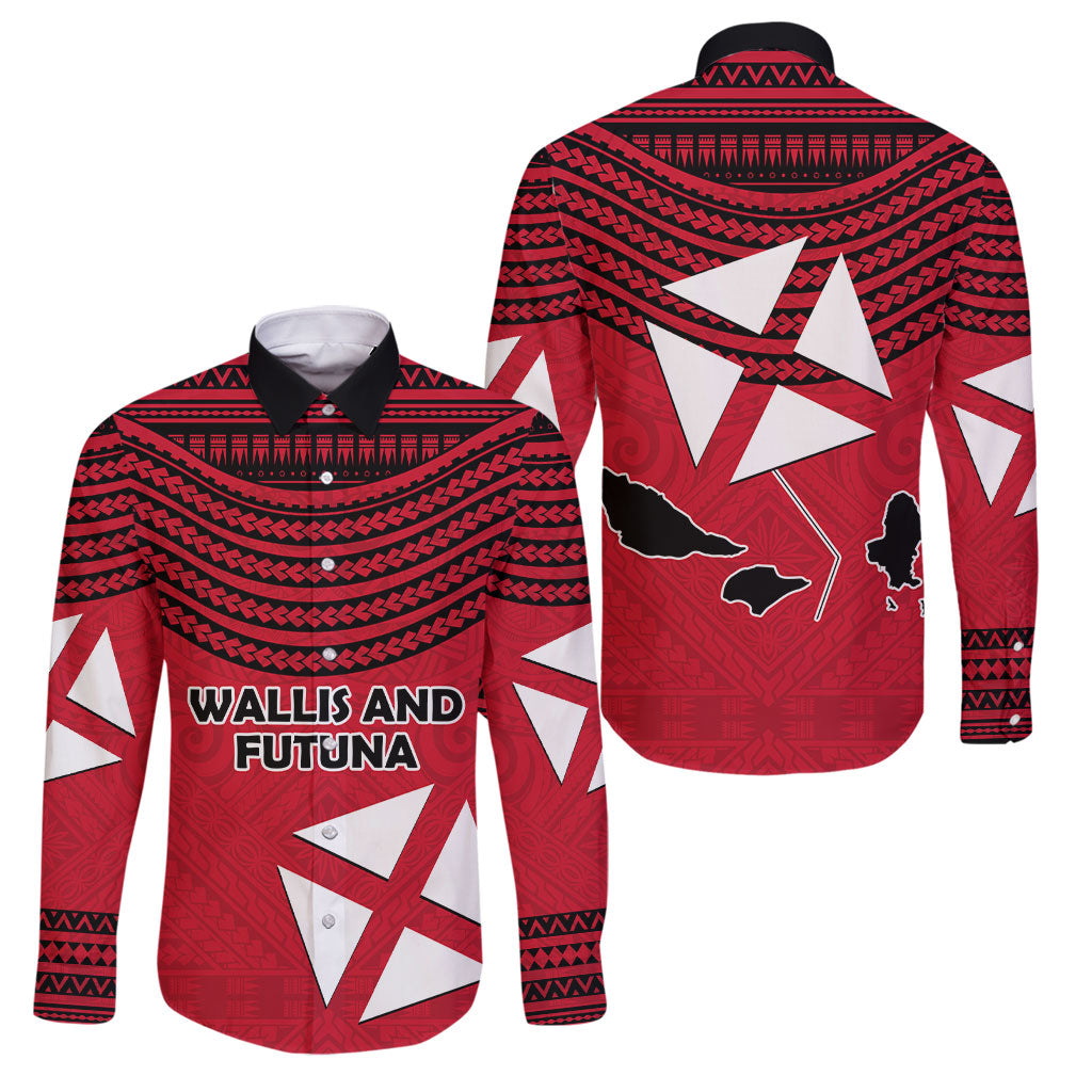 Wallis And Futuna Family Matching Puletasi and Hawaiian Shirt Polynesian Tattoo Flag Map