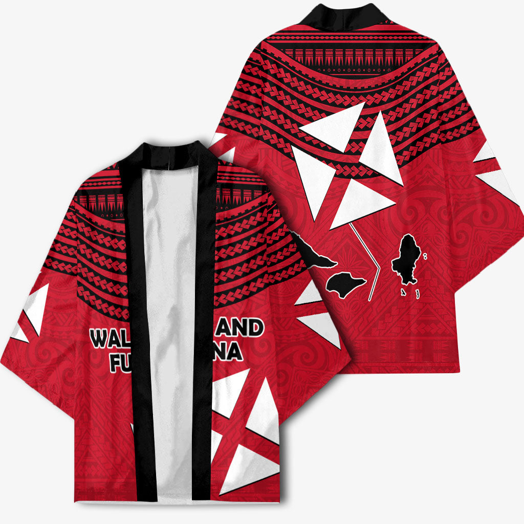 Wallis And Futuna Kimono Polynesian Tattoo Flag Map