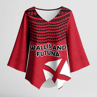 Wallis And Futuna Kimono Sleeve Blouse Polynesian Tattoo Flag Map