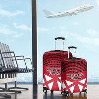 Wallis And Futuna Luggage Cover Polynesian Tattoo Flag Map