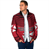 Wallis And Futuna Padded Jacket Polynesian Tattoo Flag Map