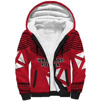 Wallis And Futuna Sherpa Hoodie Polynesian Tattoo Flag Map