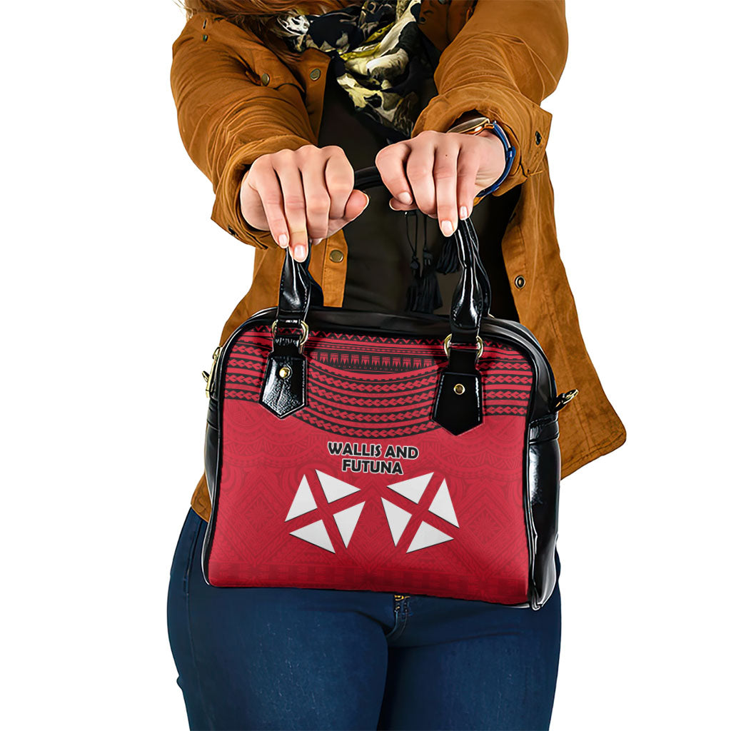 Wallis And Futuna Shoulder Handbag Polynesian Tattoo Flag Map