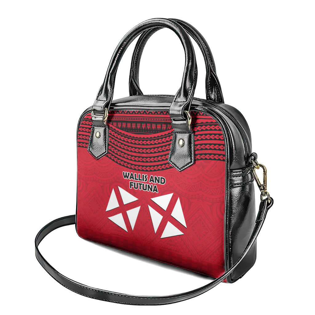 Wallis And Futuna Shoulder Handbag Polynesian Tattoo Flag Map
