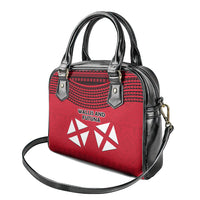 Wallis And Futuna Shoulder Handbag Polynesian Tattoo Flag Map