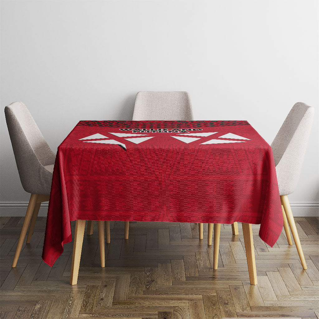 Wallis And Futuna Tablecloth Polynesian Tattoo Flag Map