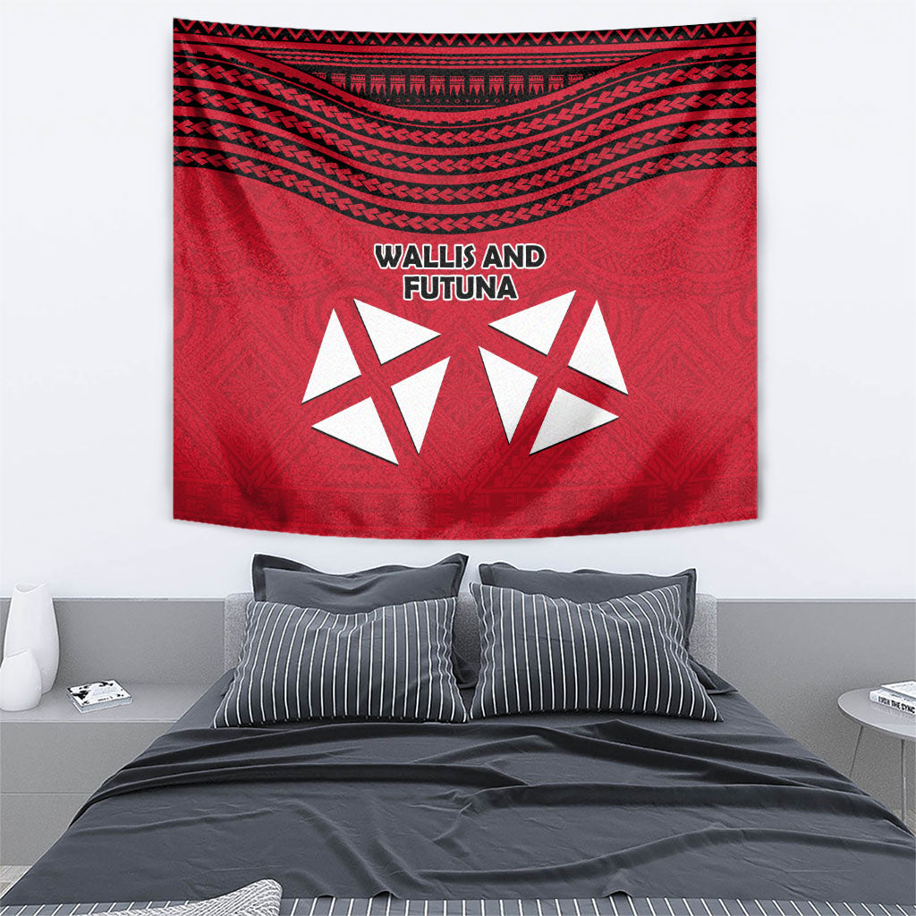 Wallis And Futuna Tapestry Polynesian Tattoo Flag Map