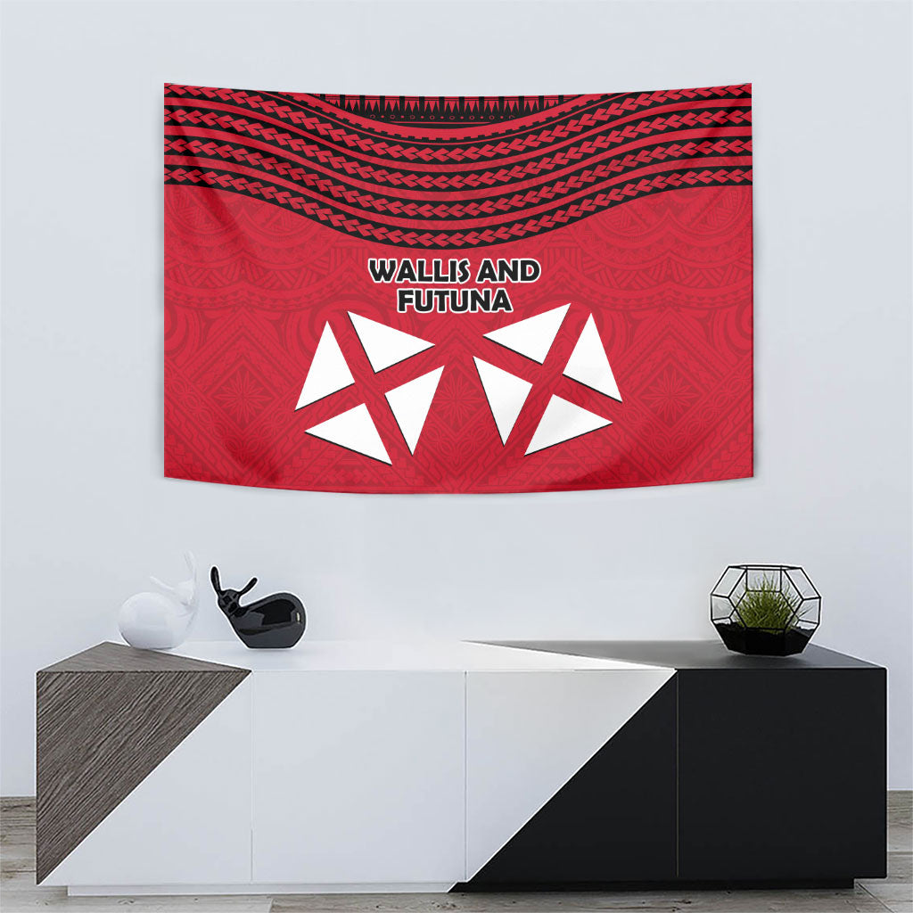 Wallis And Futuna Tapestry Polynesian Tattoo Flag Map