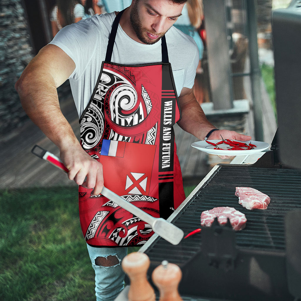 Wallis And Futuna Apron Tribal Polynesian Tattoo Flag Motif