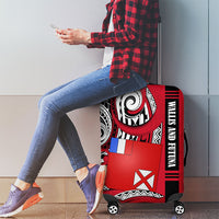 Wallis And Futuna Luggage Cover Tribal Polynesian Tattoo Flag Motif
