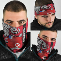 Wallis And Futuna Neck Gaiter Tribal Polynesian Tattoo Flag Motif