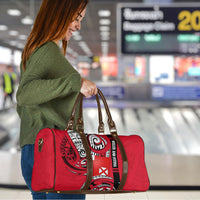 Wallis And Futuna Travel Bag Tribal Polynesian Tattoo Flag Motif