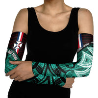 Wallis And Futuna Arm Sleeves Tribal Polynesian Tattoo Heritage Cross Flag