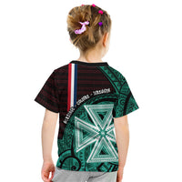 Wallis And Futuna Kid T Shirt Tribal Polynesian Tattoo Heritage Cross Flag