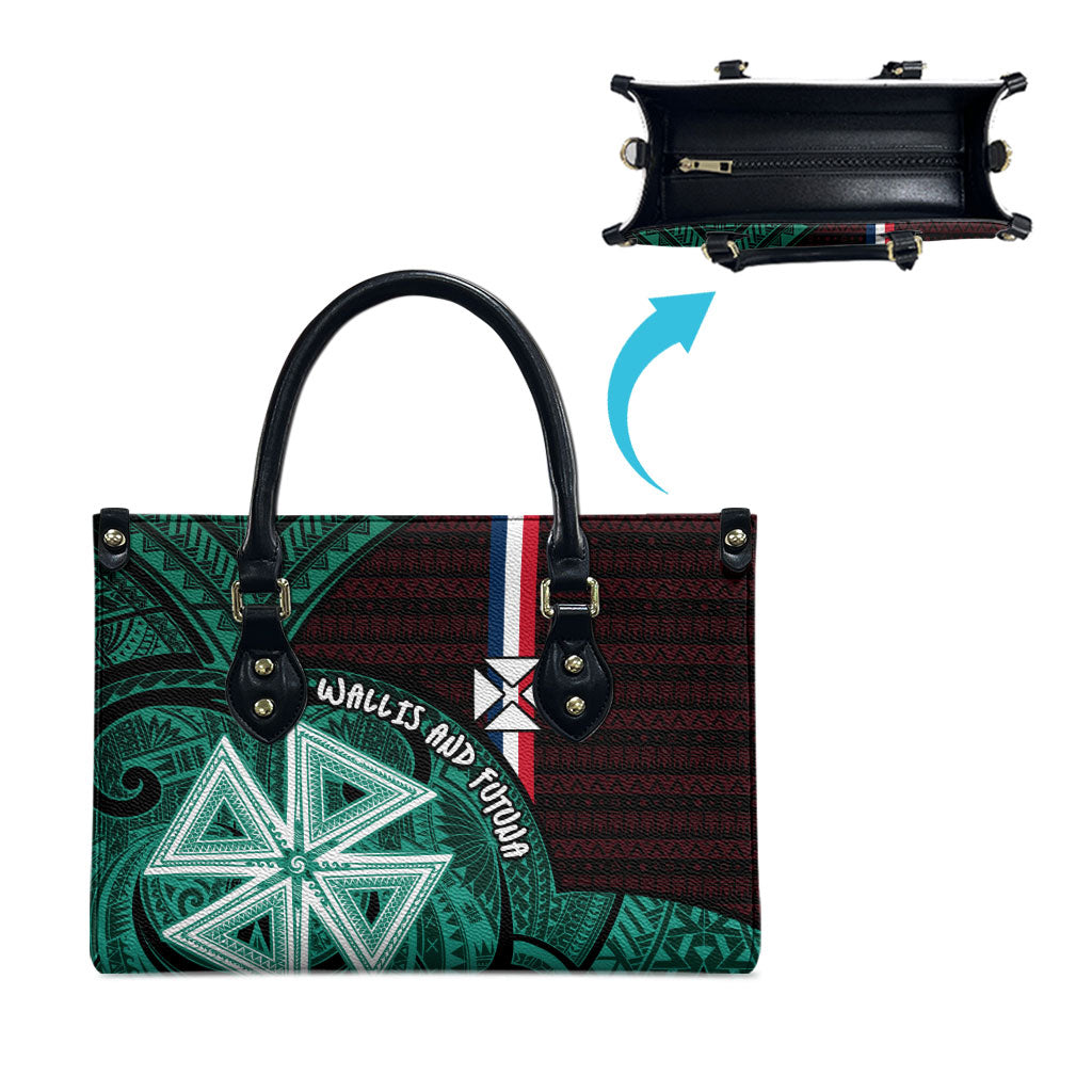 Wallis And Futuna Leather Bag Tribal Polynesian Tattoo Heritage Cross Flag