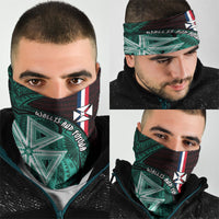 Wallis And Futuna Neck Gaiter Tribal Polynesian Tattoo Heritage Cross Flag