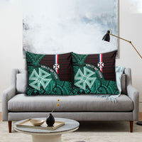 Wallis And Futuna Pillow Cover Tribal Polynesian Tattoo Heritage Cross Flag